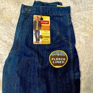 Men’s Wranglers - Fleece lined carpenter jeans
